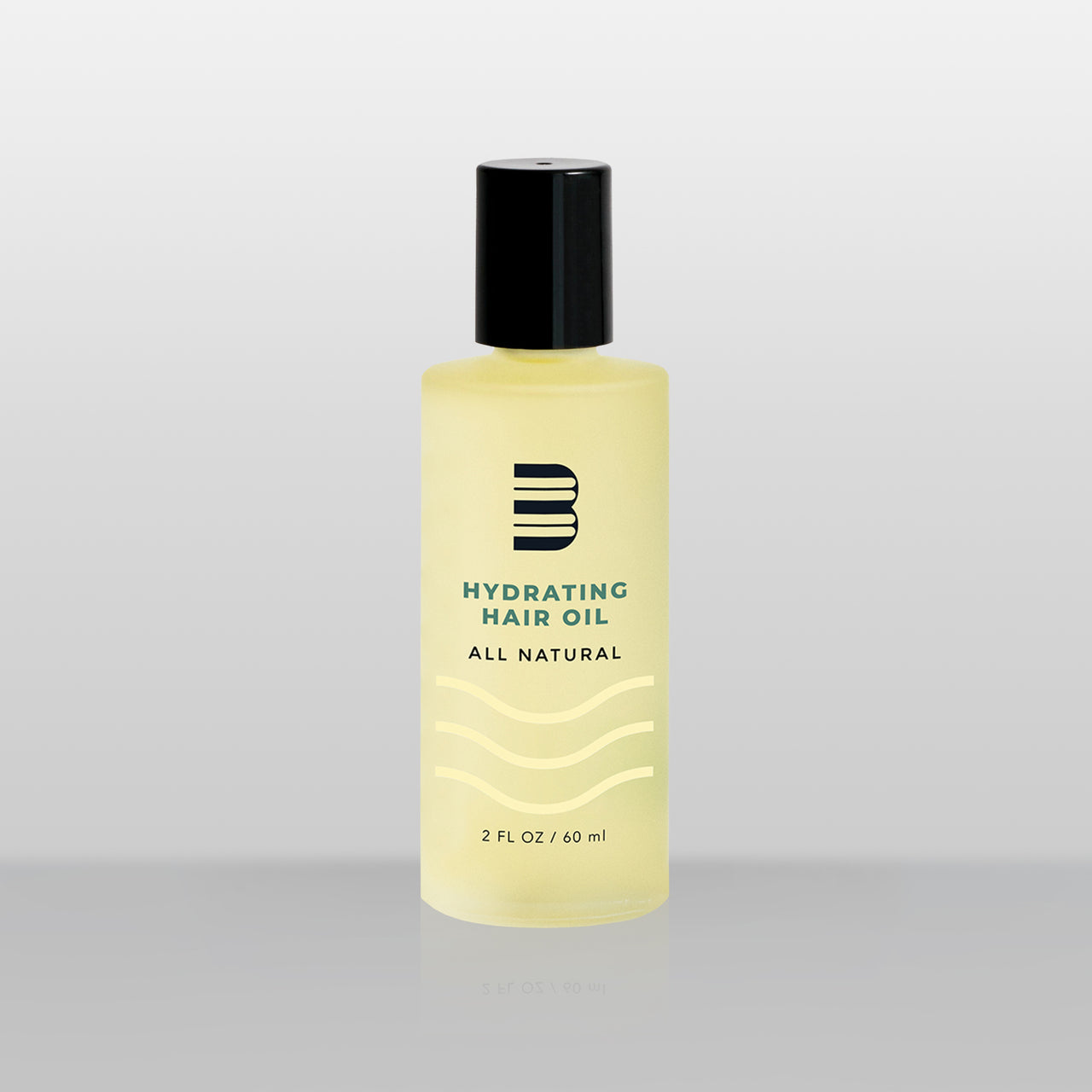 Front view of BLUMAAN Hydrating Hair Oil bottle featuring minimal, modern packaging.