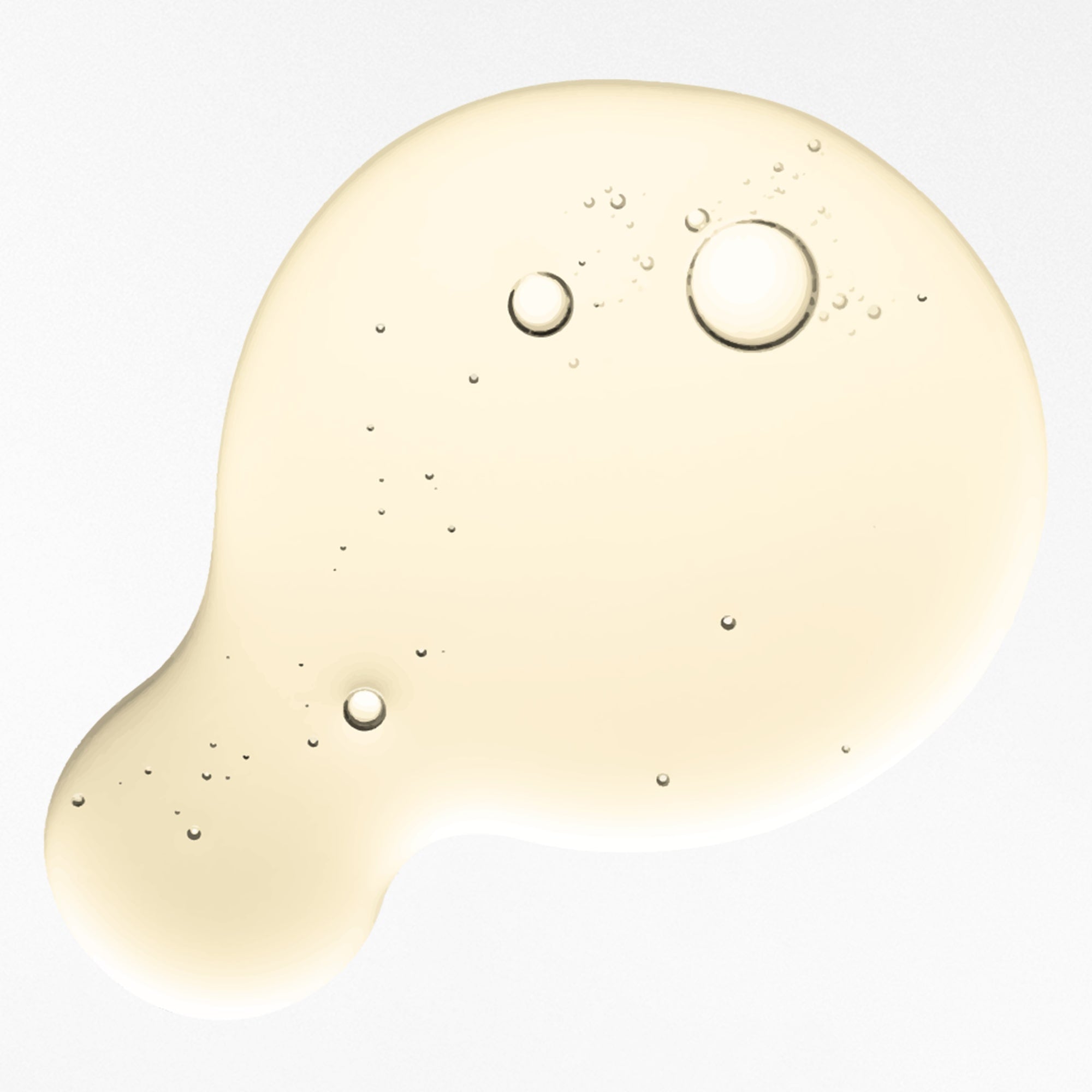 Macro shot of BLUMAAN Hydrating Hair Oil texture showing its lightweight, nourishing consistency.